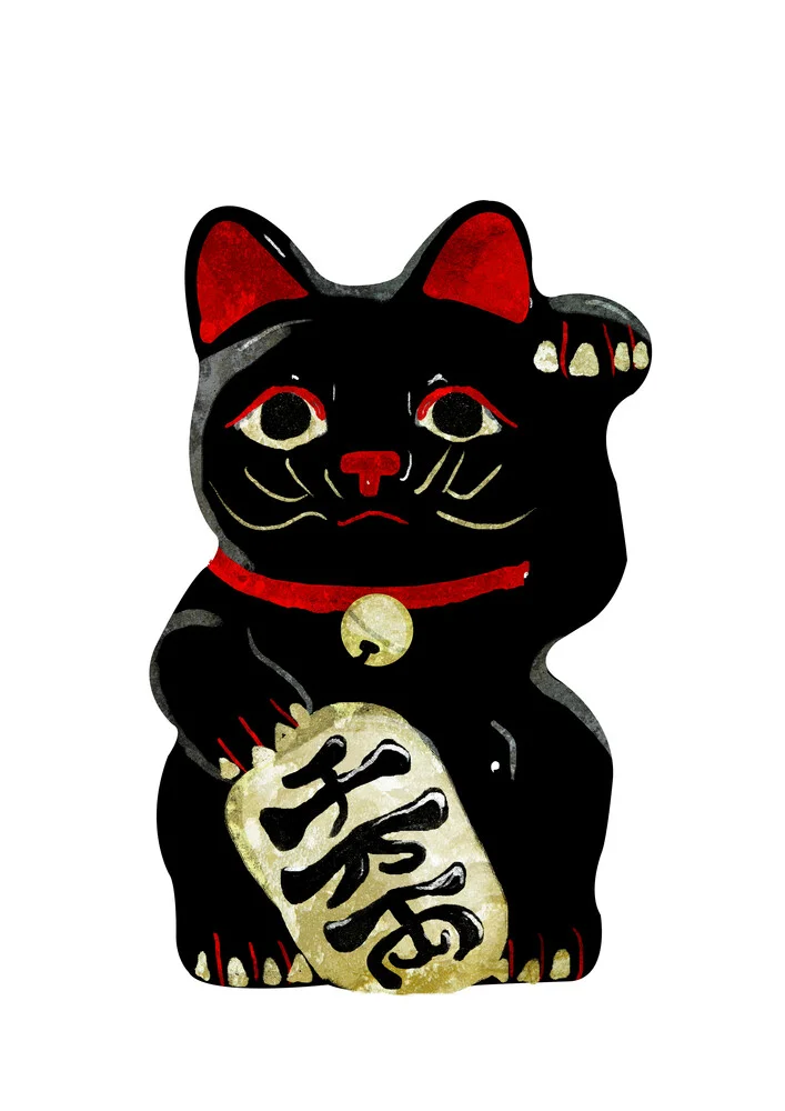 Lucky Black Cat - Fineart fotografie door Katherine Blower