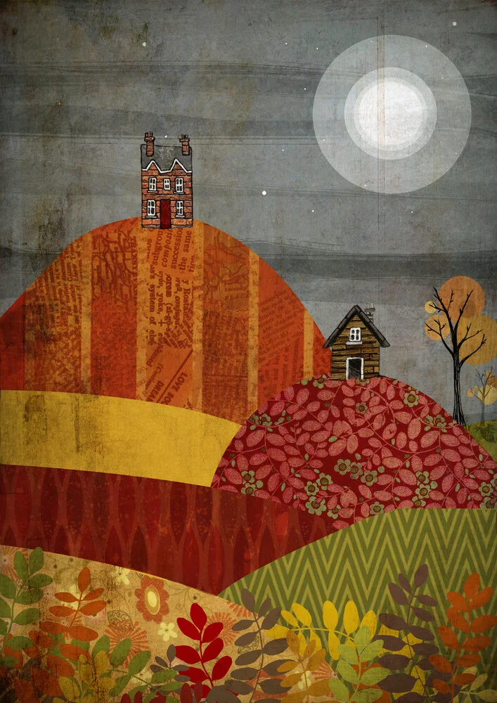 Autumn Village - Fineart-fotografie door Katherine Blower