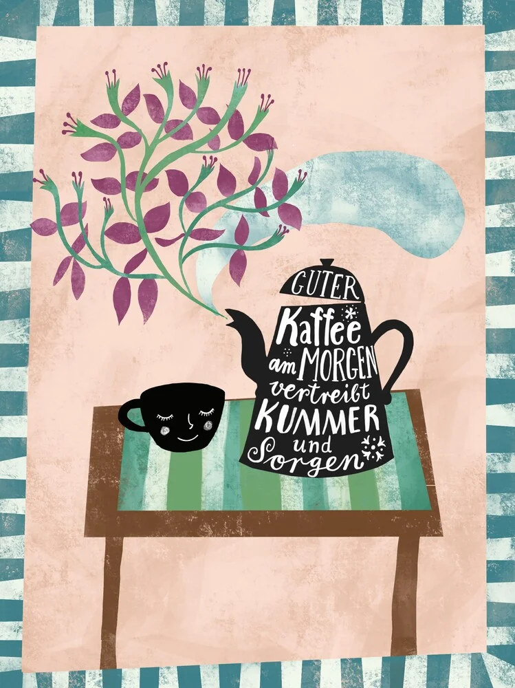 Kaffee am Morgen vertreibt Kummer und Sorgen - Fineart fotografie door Constanze Guhr