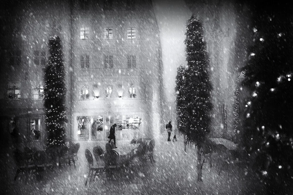 Kerstmis in de stad - Fineart-fotografie door Roswitha Schleicher-Schwarz