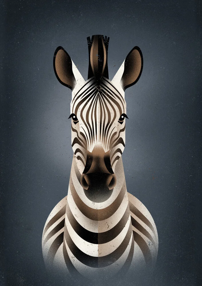 Zebra - Fineart fotografie door Dieter Braun