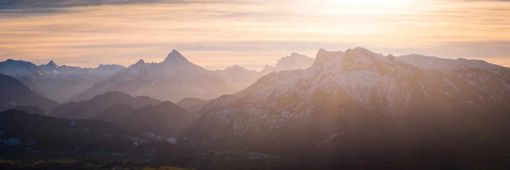 Alpenpanorama - fotokunst van Martin Wasilewski