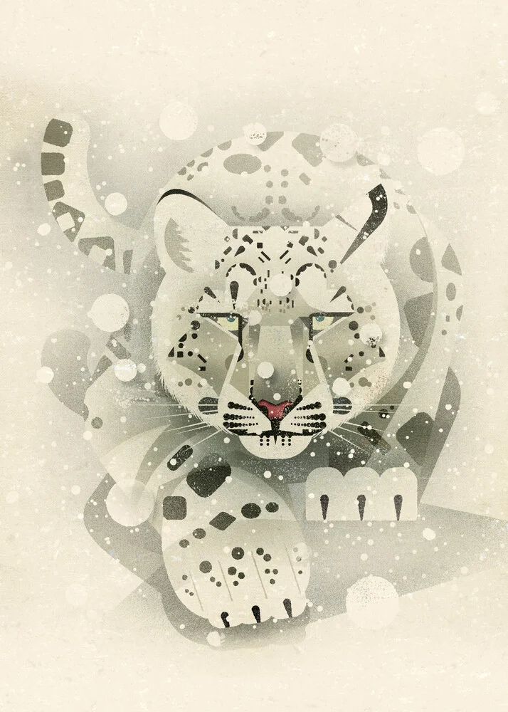 Snow Leopard - Fineart-fotografie door Dieter Braun