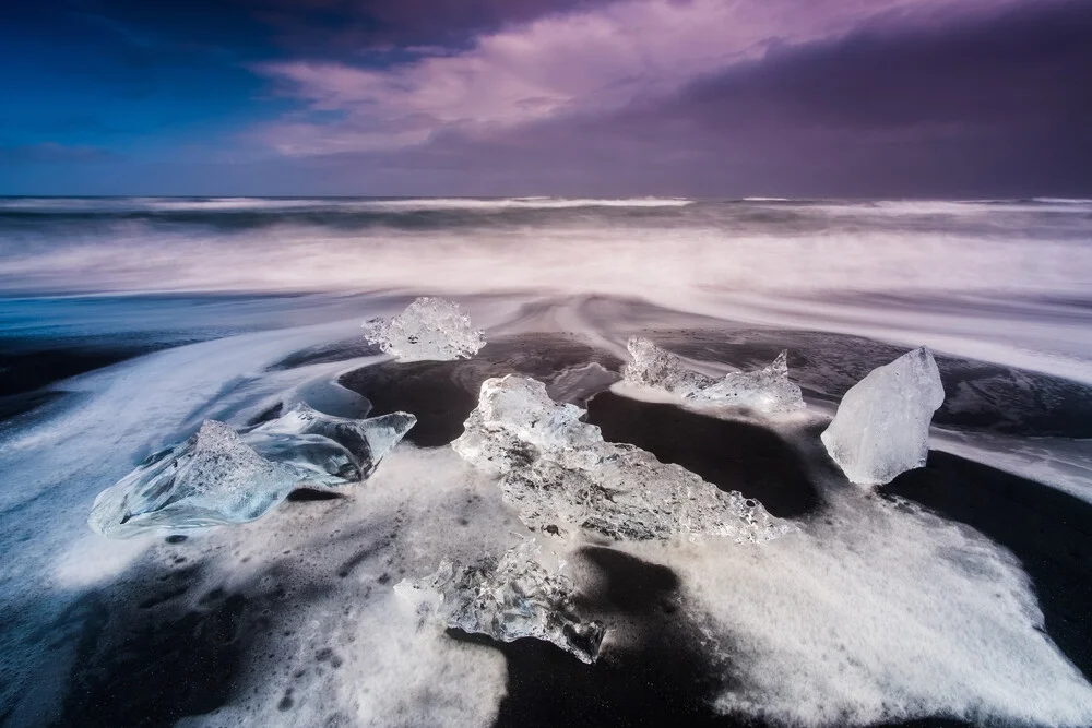 Diamond Beach, IJsland - Fineart fotografie door Sebastian Warneke