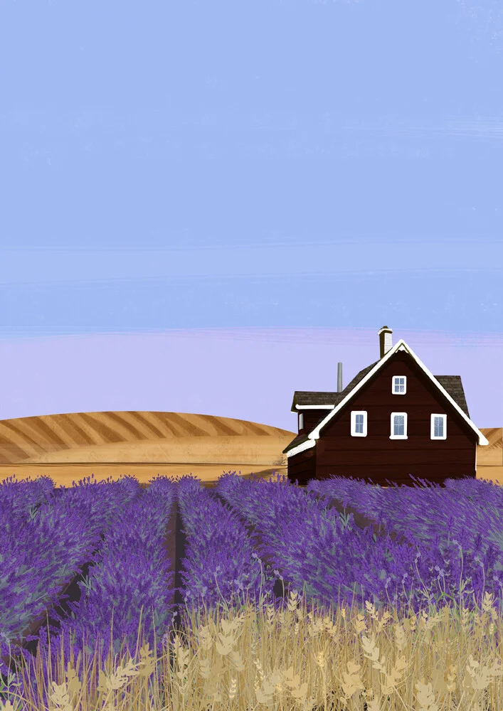 Lavender Home - Fineart fotografie door Katherine Blower