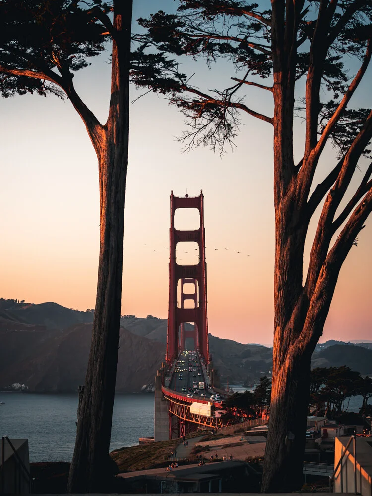 ingelijste Golden Gate - Fineart fotografie door Dimitri Luft