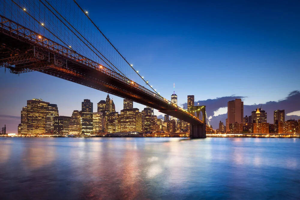 Brooklyn Bridge in New York City - fotokunst door Jan Becke