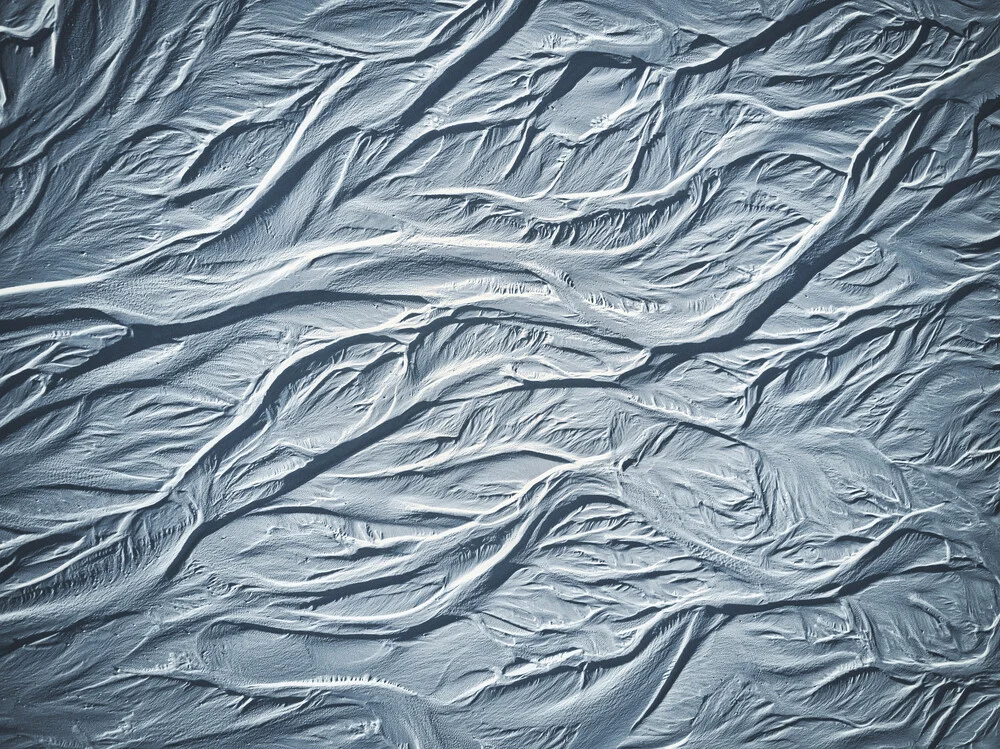 Verschneite Wasseradern - fotokunst van André Alexander