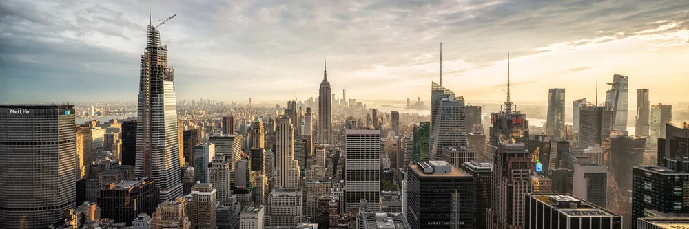 Manhattan skyline panorama - Fineart fotografie door Jan Becke