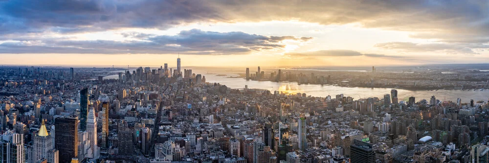 De skyline van Lower Manhattan in New York City - Fineart fotografie door Jan Becke