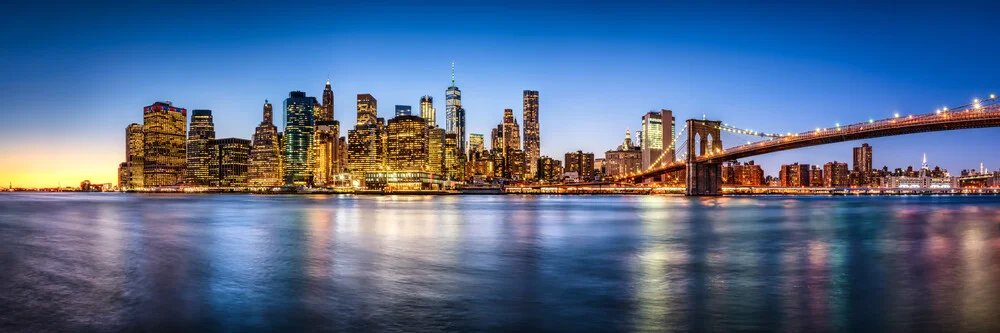 Manhattan skyline panorama - Fineart fotografie door Jan Becke