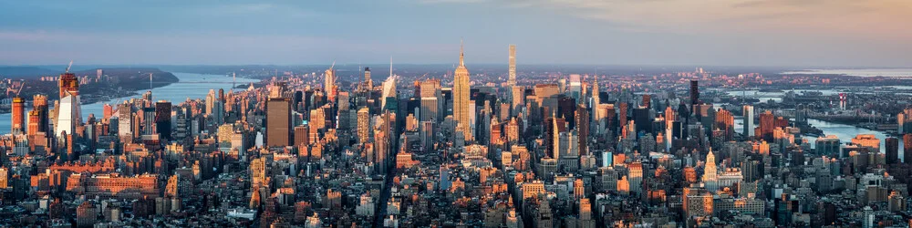 New York Skyline Panorama - fotokunst van Jan Becke