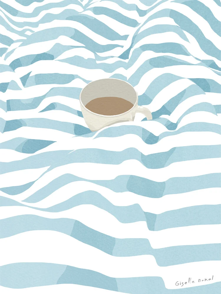 Koffie op bed - Fineart fotografie door Giselle Dekel