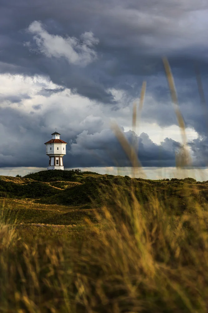 Landschaft mit Wasserturm op Langeoog B - fotokunst van Franzel Drepper