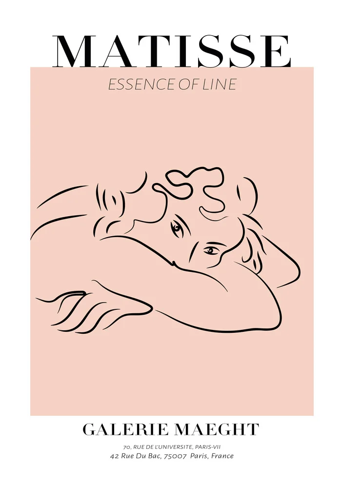 Matisse – Frau schwarz-rosa - fotokunst van Art Classics
