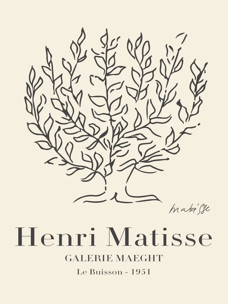 Matisse - Le Buisson - fotokunst van Art Classics