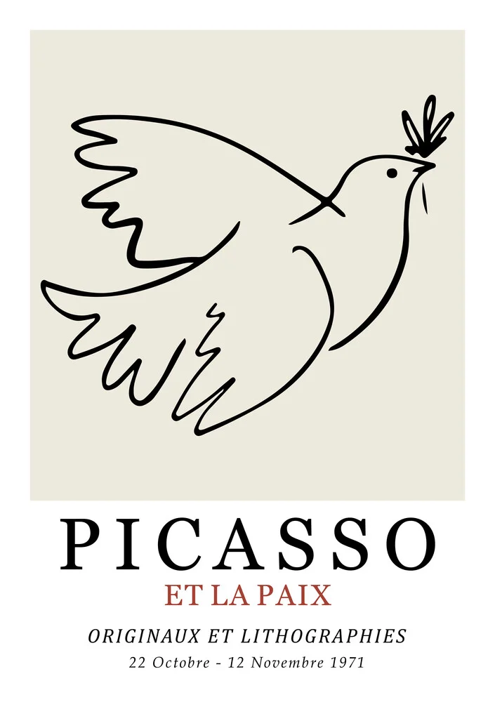 Picasso - Et La Paix - Fineart fotografie door Art Classics