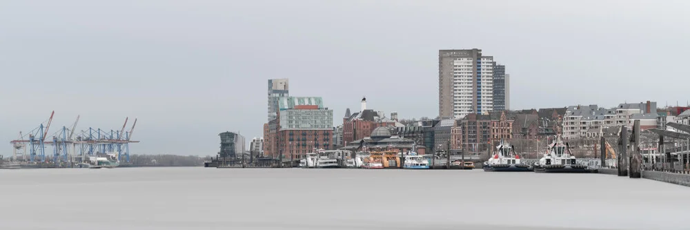 Panorama Hafen Hamburg - fotokunst van Dennis Wehrmann