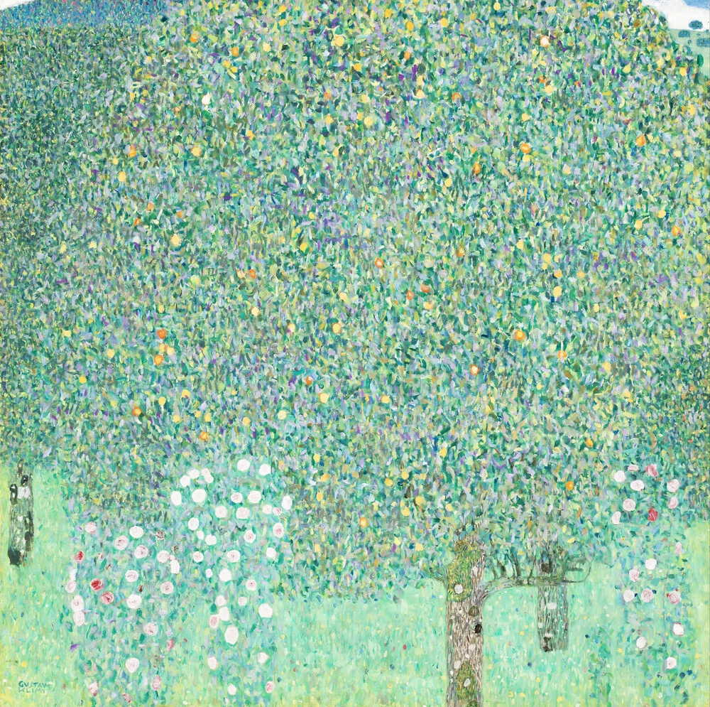 Gustav Klimt: Rozenstruiken onder de bomen - Fineart fotografie door Art Classics