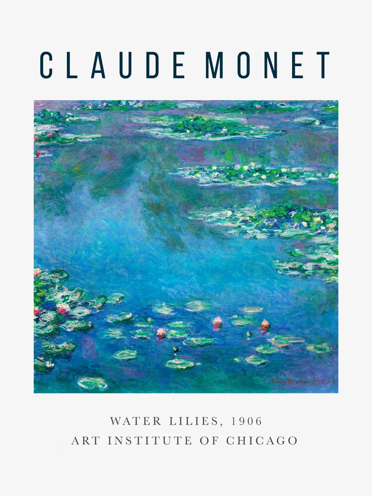 Ausstellungenposter: Waterlelies van Claude Monet - fotokunst van Art Classics