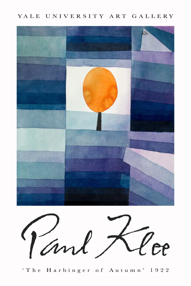 De voorbode van de herfst door Paul Klee - fotokunst von Art Classics