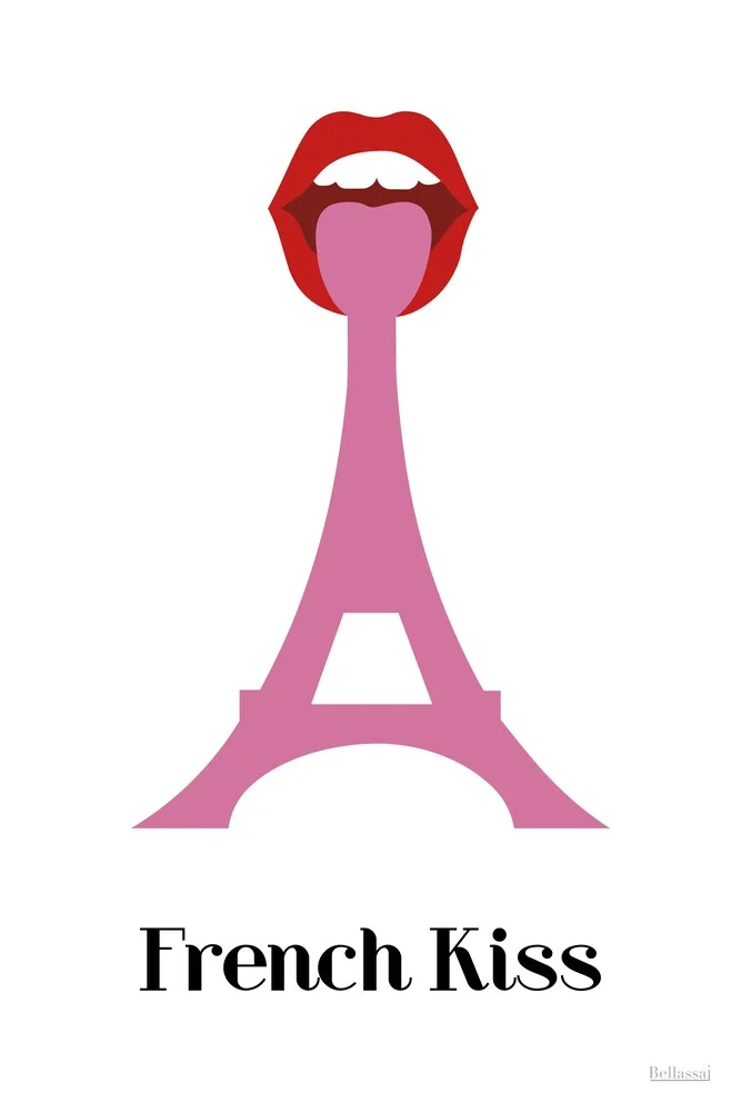 FRENCH KISS - fotokunst van Atelier Posters