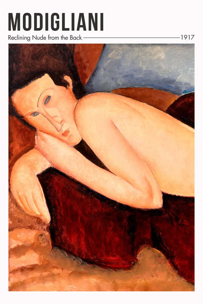 Amedeo Modigliani: Nu couché de dos - Fineart fotografie door Art Classics