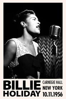 Billie Holiday in Carnegie Hall - Fineart-fotografie door Vintage Collection