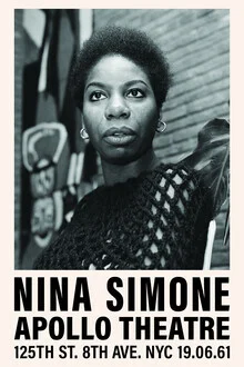 Nina Simone in het Apollo Theater - Fineart fotografie door Vintage Collection
