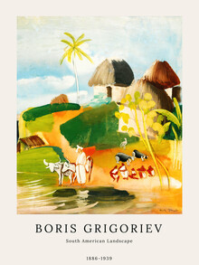 Art Classics, Boris Grigoriev: Zuid-Amerikaans landschap (Rusland, Europa)