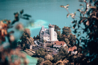 Eva Stadler, Uitzicht op het kasteel (Frankrijk, Europa)