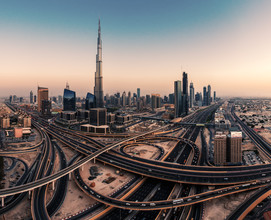 Jean Claude Castor, Dubai - Skyline Panorama (Vereinigte Arabische Emiraat, Azië)