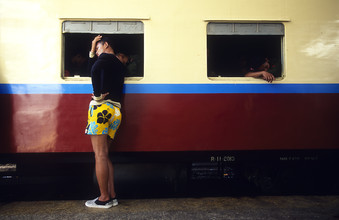 Martin Seeliger, centraal station Rangoon - Myanmar, Azië)
