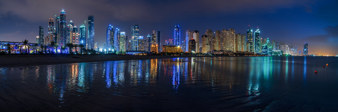 Jean Claude Castor, Dubai - Marina Skyline Panorama (Vereinigte Arabische Emiraat, Azië)