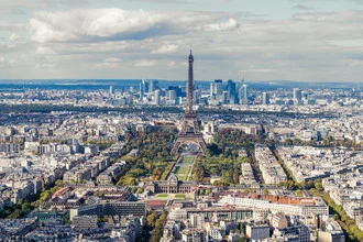 Parijs Panorama mit Eiffelturm - Fineart fotografie door David Engel