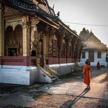 Sebastian Rost, Mönch im Kloster (Laos, Azië)