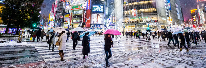 Jörg Faißt, Shibuya Crossing im Winter #10 - Japan, Azië)