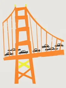 Golden Gate Bridge - Fineart fotografie door Fox And Velvet