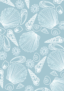 Katherine Blower, Blue Sea Shell Pattern (Verenigd Koninkrijk, Europa)