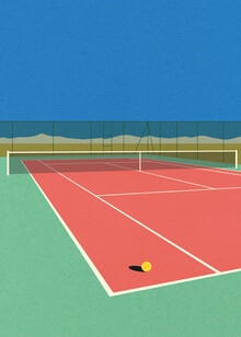 Rosi Feist, Tennisbaan in de woestijn (Duitsland, Europa)