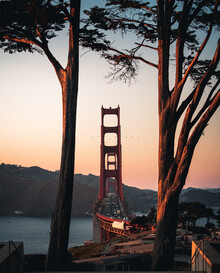 Dimitri Luft, ingelijst Golden Gate - Verenigde Staten, Noord-Amerika)