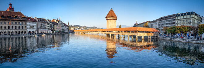 Jan Becke, Kapelbrug in Luzern (Zwitserland, Europa)