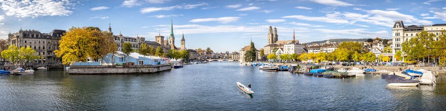 Jan Becke, Zürich uitzicht op de stad (Zwitserland, Europa)