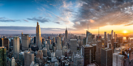 Jan Becke, de horizonpanorama van de Stad van New York