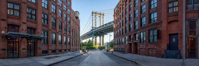 Jan Becke, Manhattan Bridge gezien vanaf de wijk Dumbo (Verenigde Staten, Noord-Amerika)
