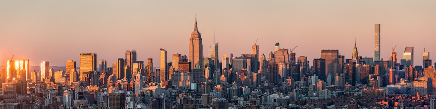 Jan Becke, skyline van New York met Empire State Building