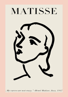 Art Classics, Matisse – Gezicht van een vrouw, roze/beige