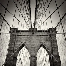 New York City - Brooklyn Bridge - Fineart fotografie door Alexander Voss