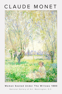 Art Classics, Claude Monet - Zittende vrouw onder de wilgen - Frankrijk, Europa)