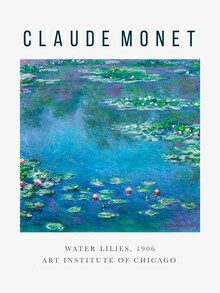 Kunstklassiekers, tentoonstelling poster: Waterlelies door Claude Monet - Duitsland, Europa)